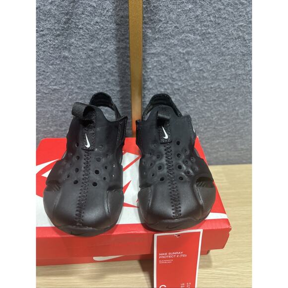 Nike Sunray Protect 2 Sandals Black Size 6C - Picture 3 of 8